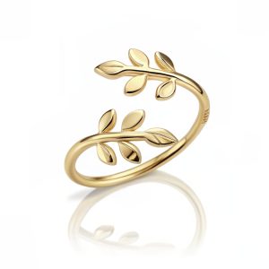 Golden Olive Whisper Ring
