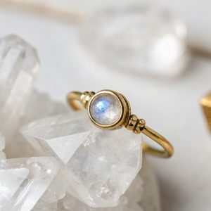 Ethereal Glow Moonstone Ring